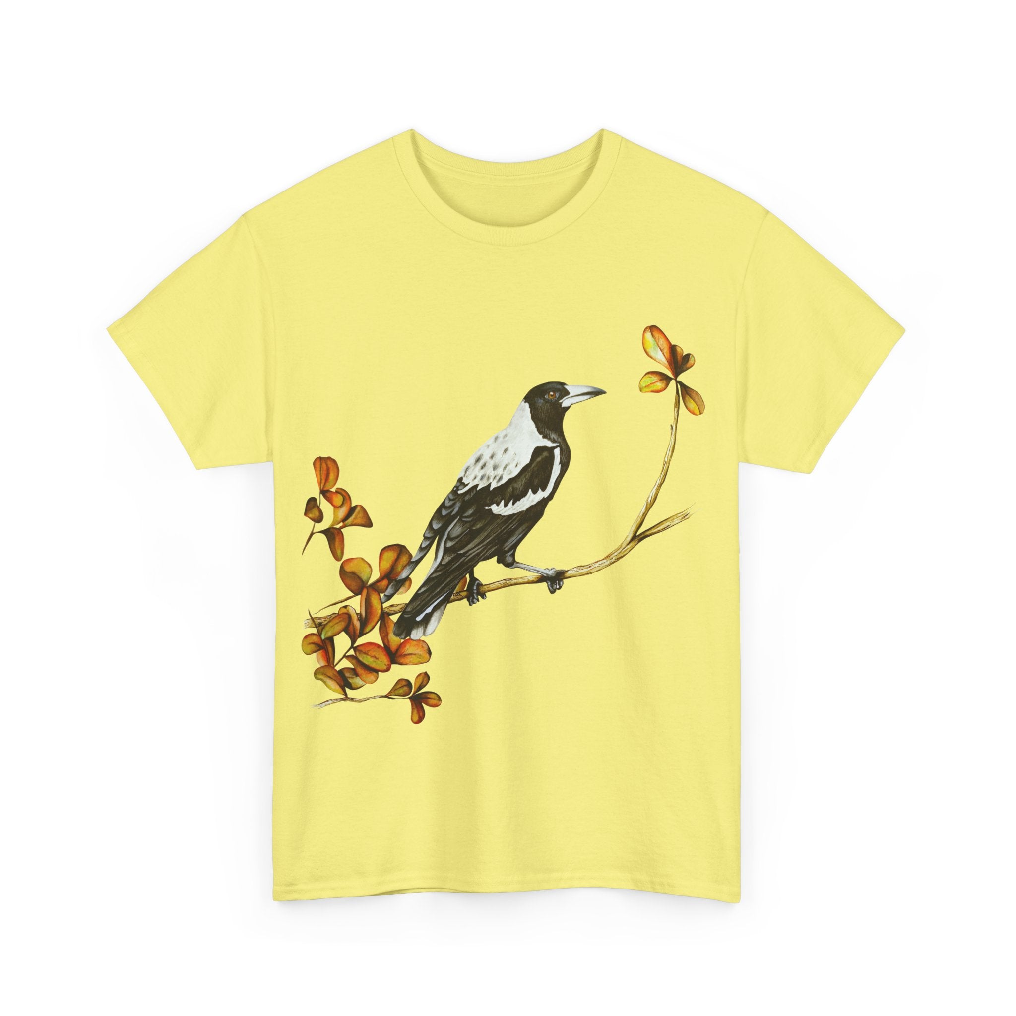 Autumn Magpie Unisex Heavy Cotton Tee