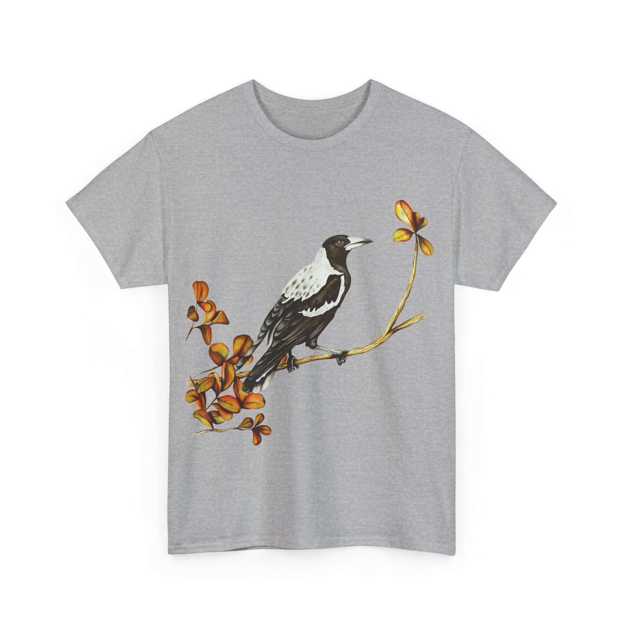 Autumn Magpie Unisex Heavy Cotton Tee