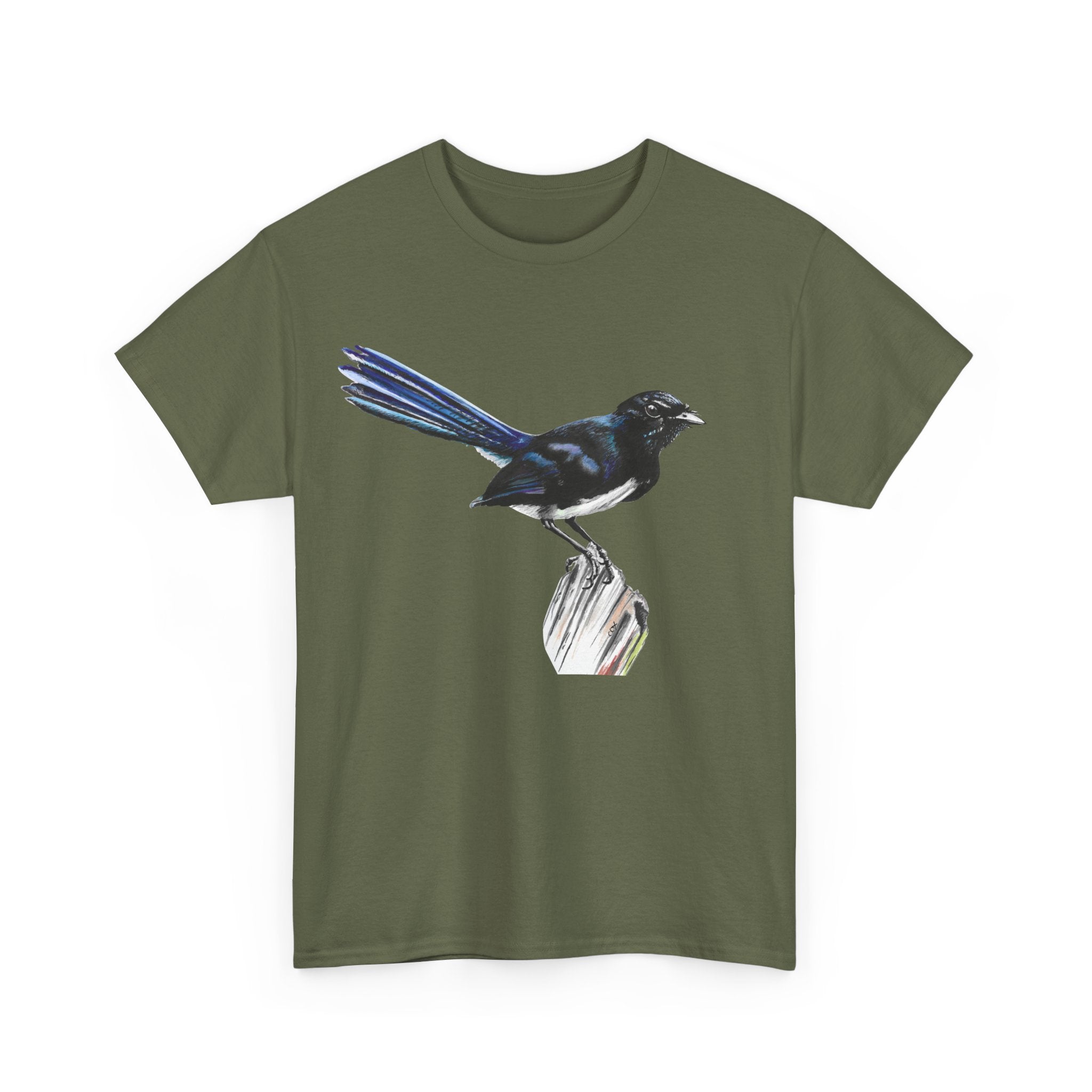 Willie Wagtail Unisex Heavy Cotton Tee