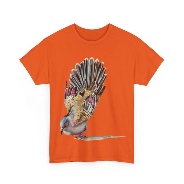 Crested Pigeon Unisex Heavy Cotton Tee