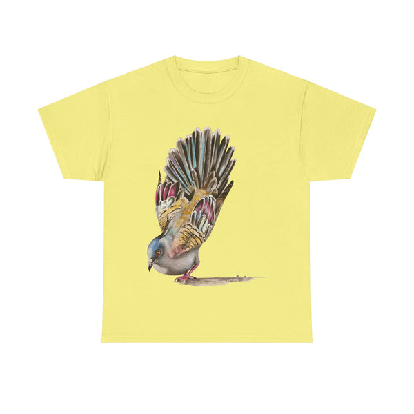 Crested Pigeon Unisex Heavy Cotton Tee