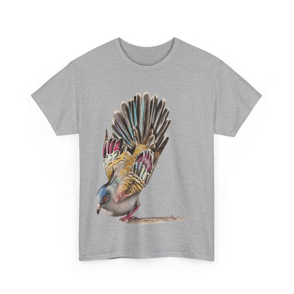 Crested Pigeon Unisex Heavy Cotton Tee