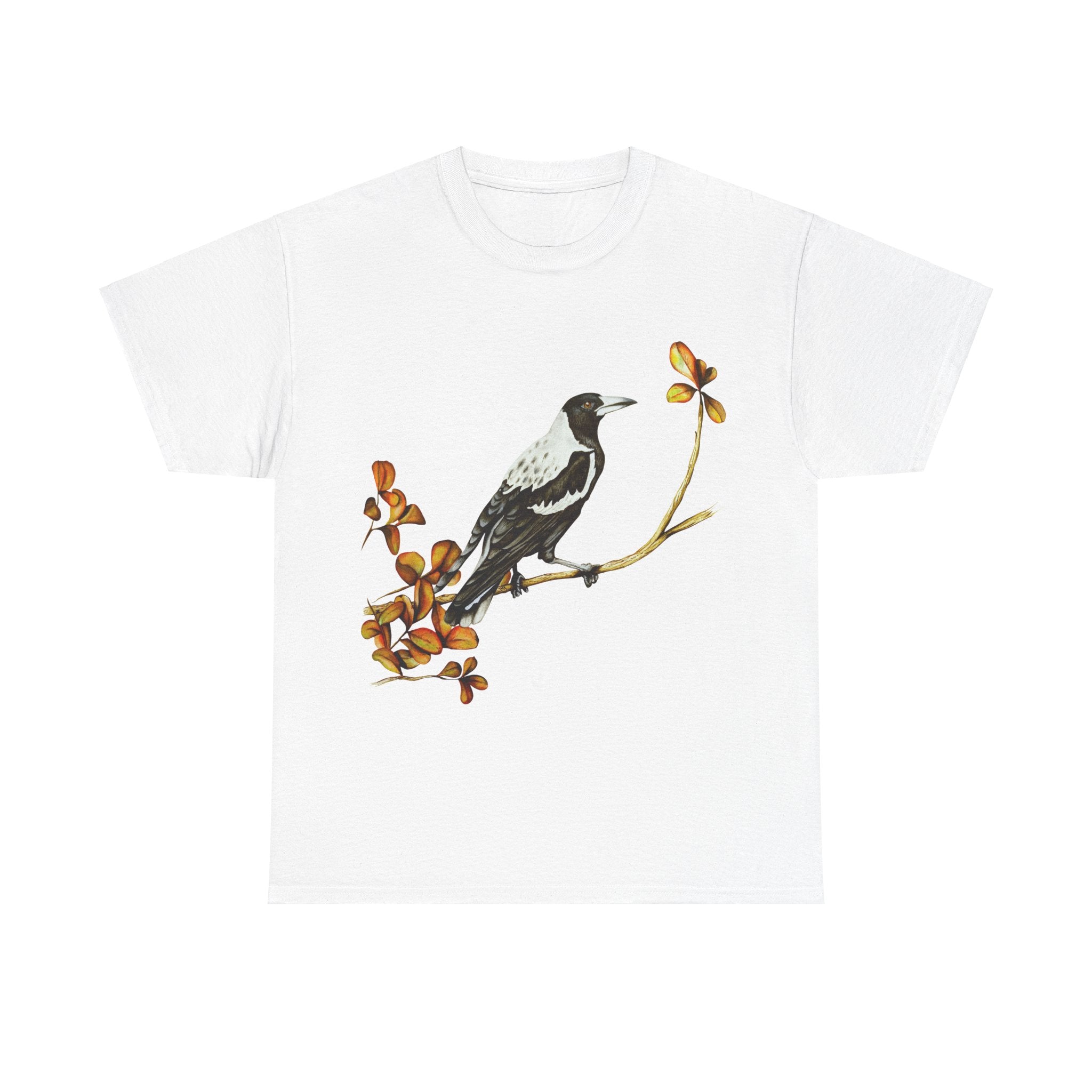 Autumn Magpie Unisex Heavy Cotton Tee