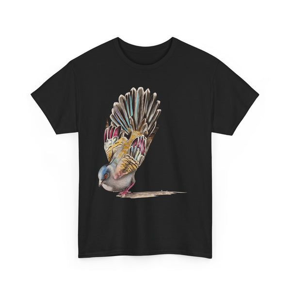 Crested Pigeon Unisex Heavy Cotton Tee