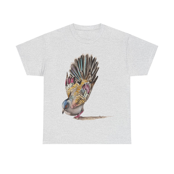 Crested Pigeon Unisex Heavy Cotton Tee