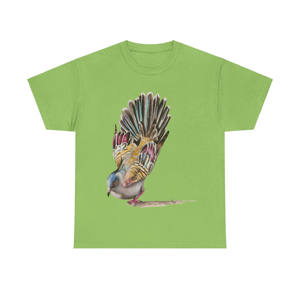 Crested Pigeon Unisex Heavy Cotton Tee