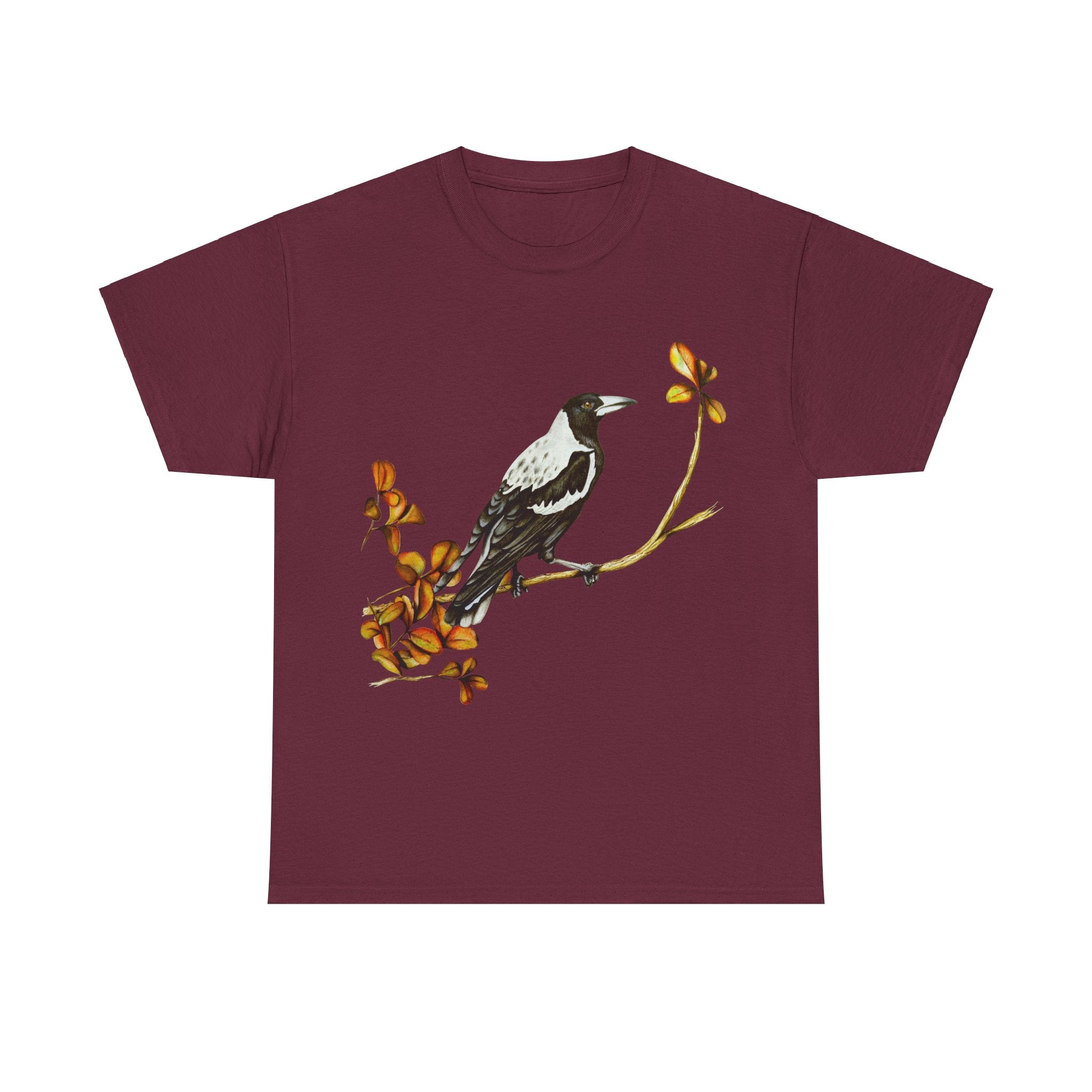 Autumn Magpie Unisex Heavy Cotton Tee