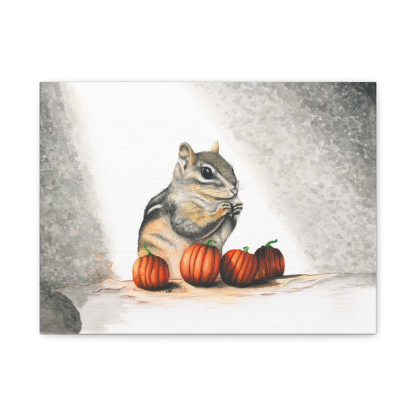 Halloween Chipmunk Matte Canvas, Stretched, 1.25"