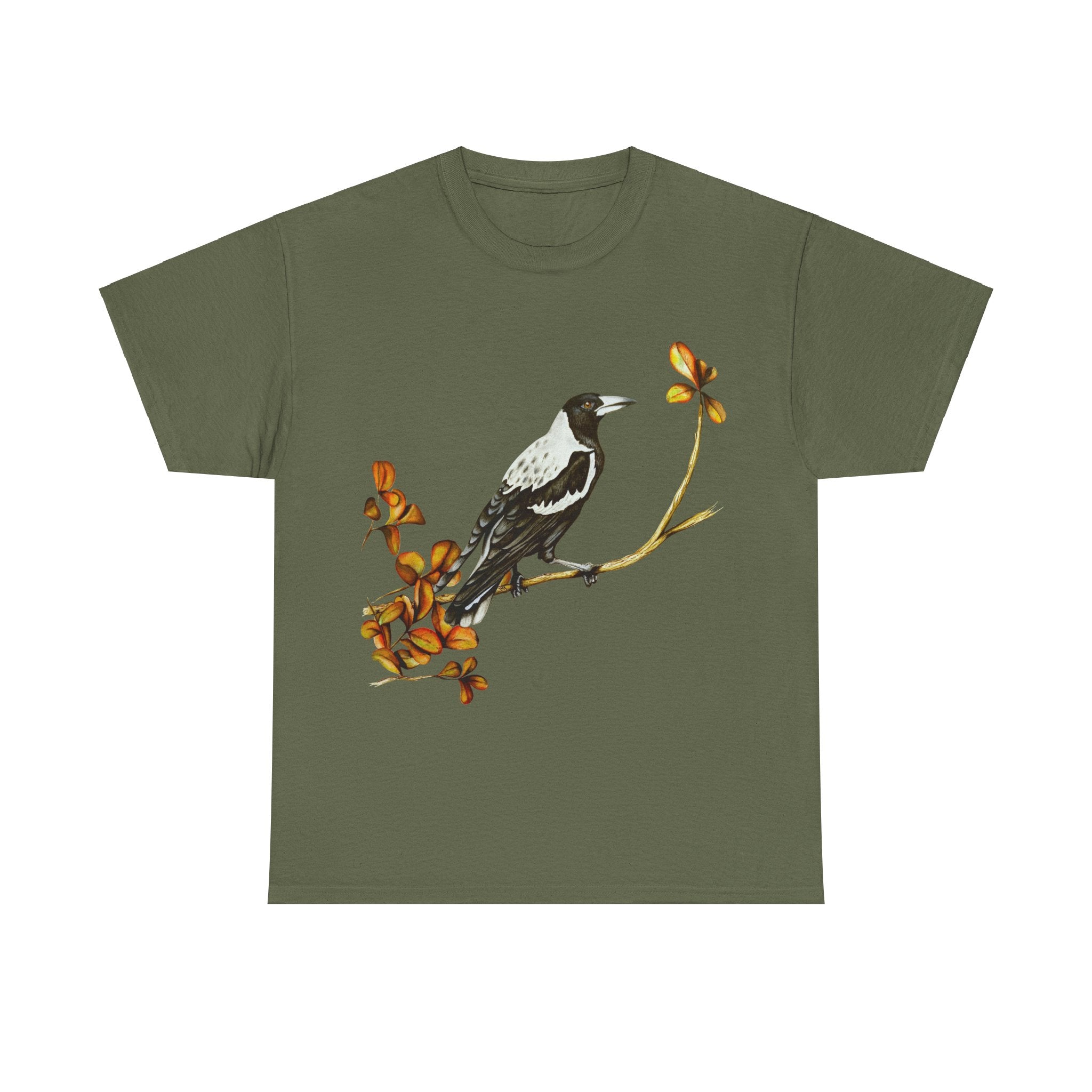 Autumn Magpie Unisex Heavy Cotton Tee