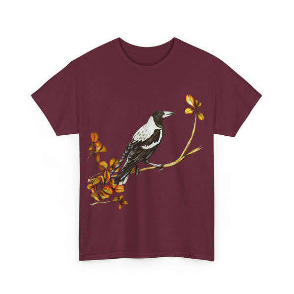 Autumn Magpie Unisex Heavy Cotton Tee