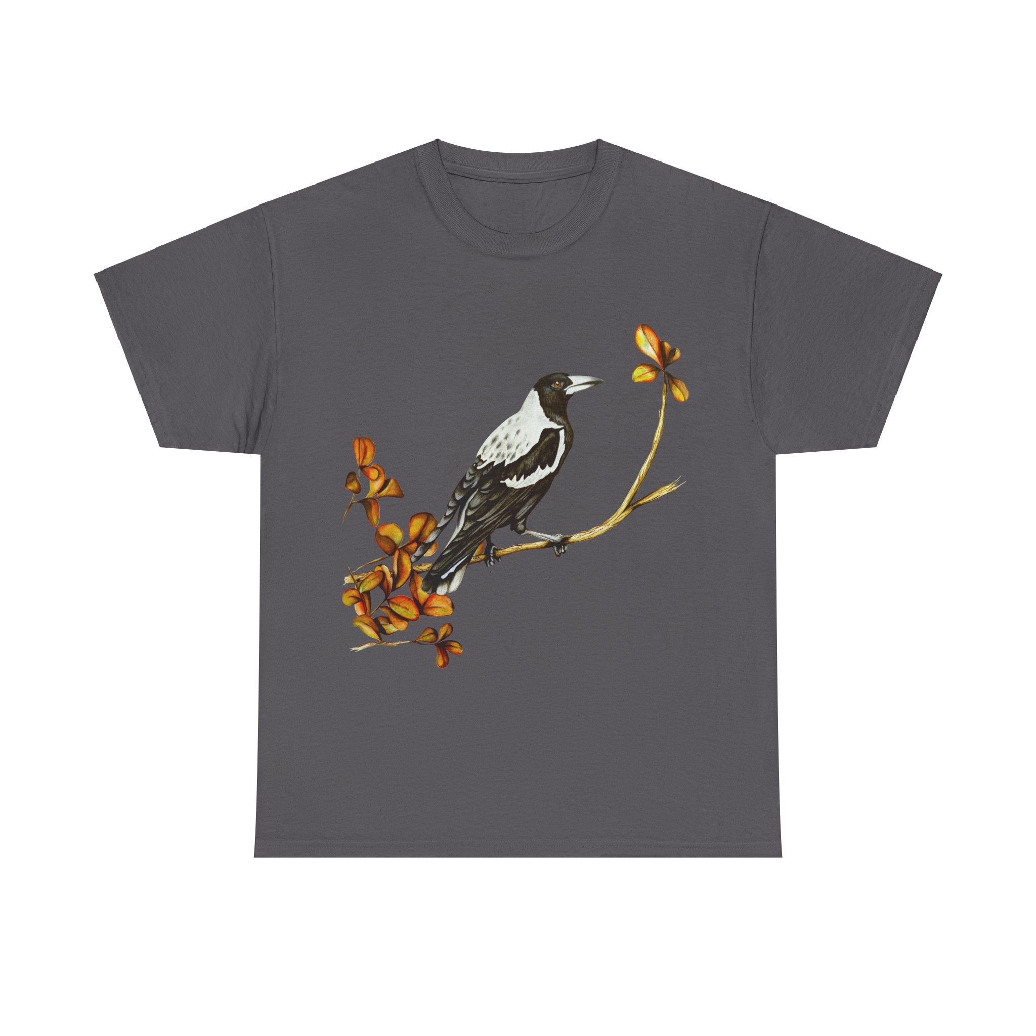 Autumn Magpie Unisex Heavy Cotton Tee