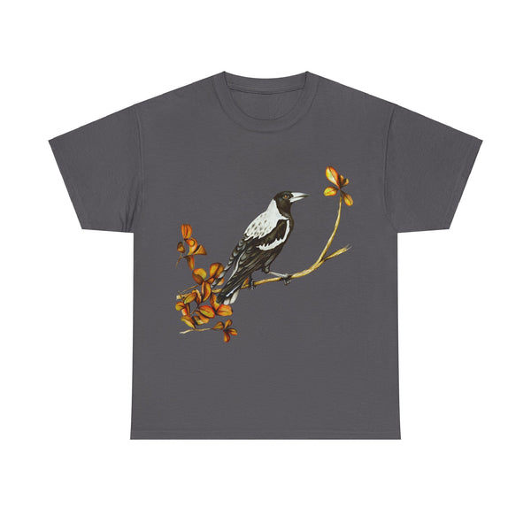 Autumn Magpie Unisex Heavy Cotton Tee