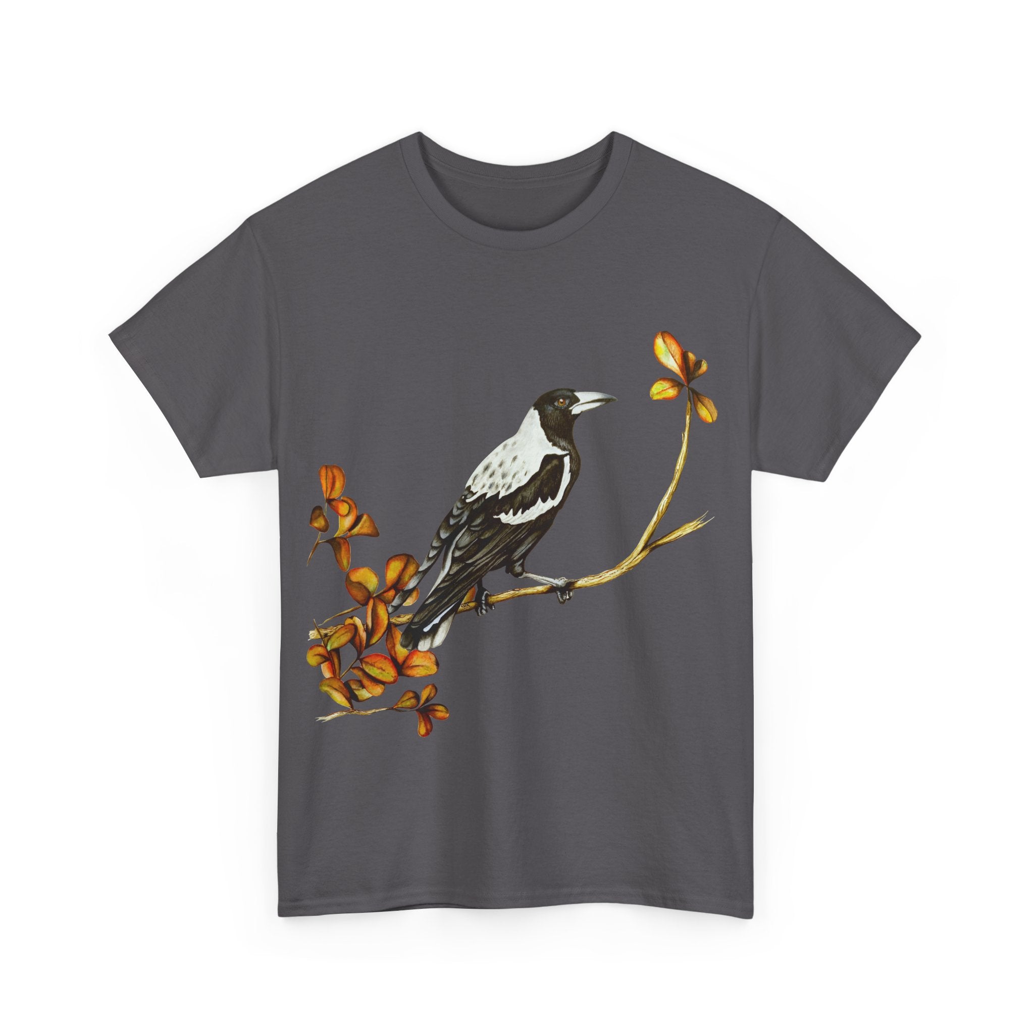 Autumn Magpie Unisex Heavy Cotton Tee