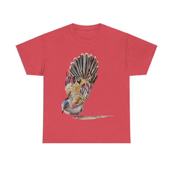 Crested Pigeon Unisex Heavy Cotton Tee