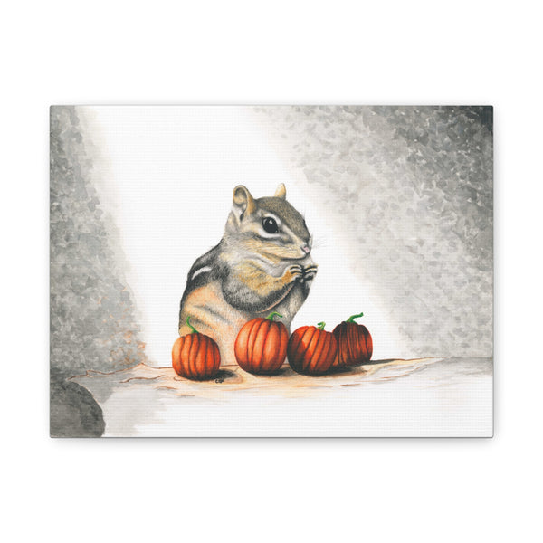 Halloween Chipmunk Matte Canvas, Stretched, 1.25"