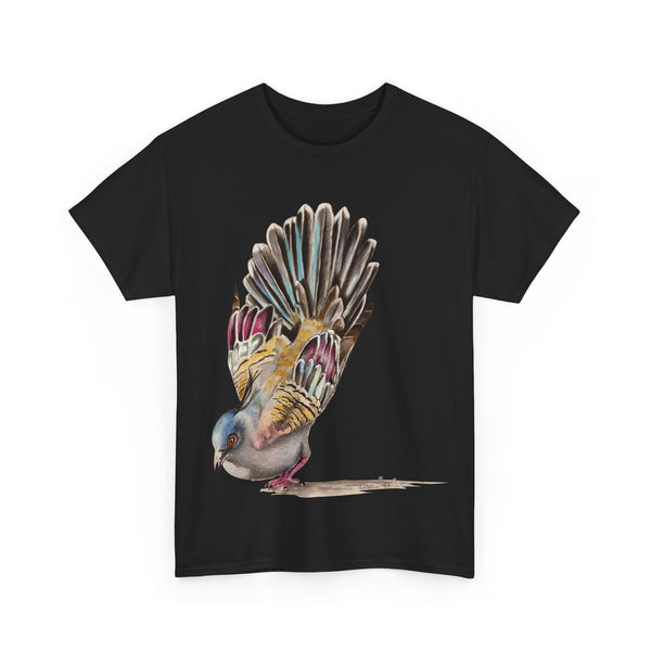 Crested Pigeon Unisex Heavy Cotton Tee