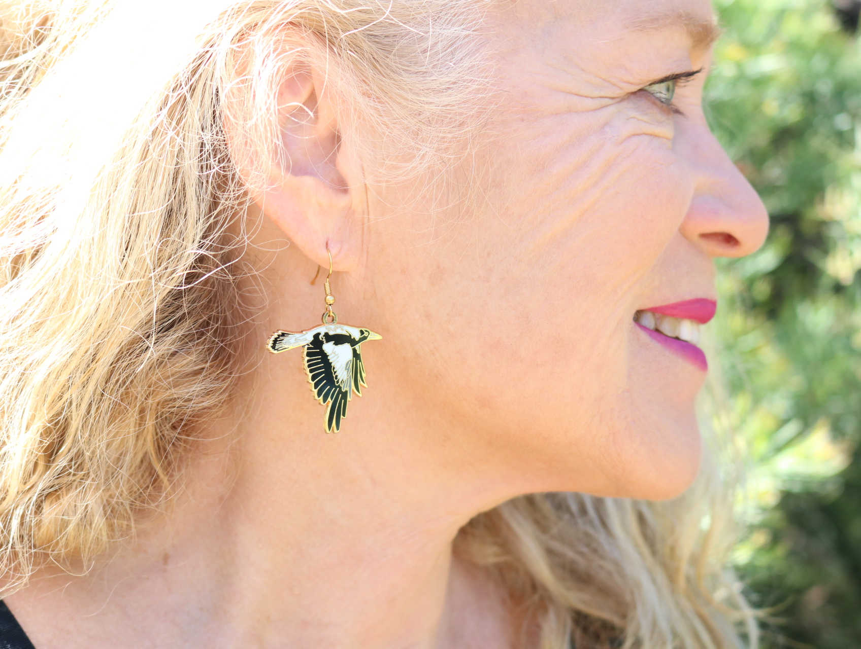 Flying Magpie Earrings