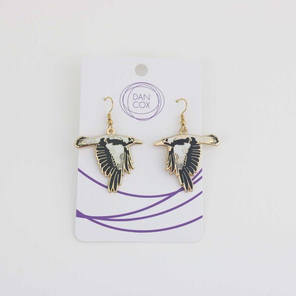 Flying Magpie Earrings