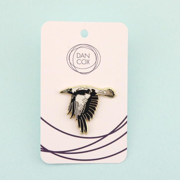 Flying Magpie Lapel Pin