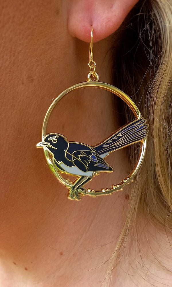 Willie Wagtail Earrings