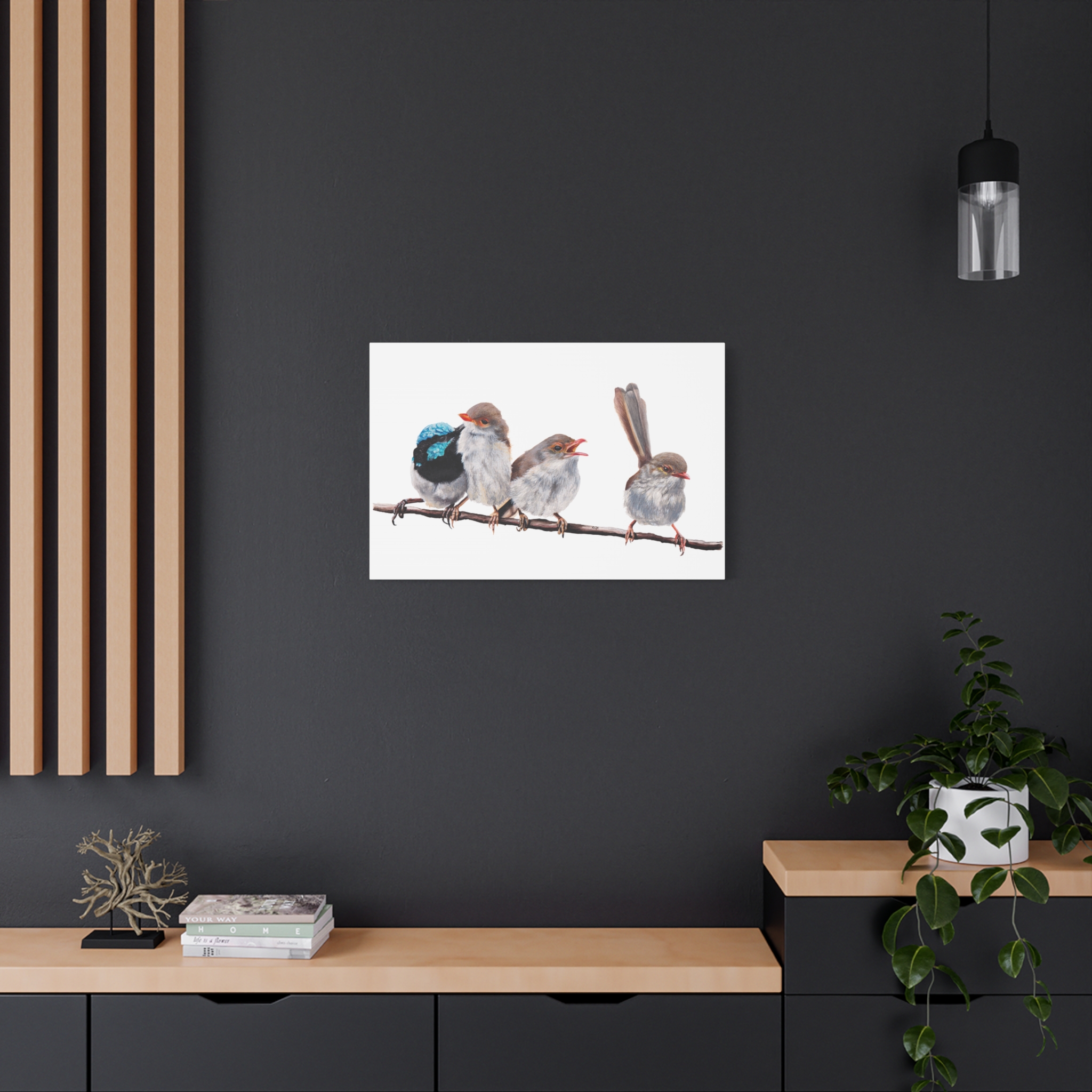 Superb Fairy Wrens Matte Canvas - Image 40