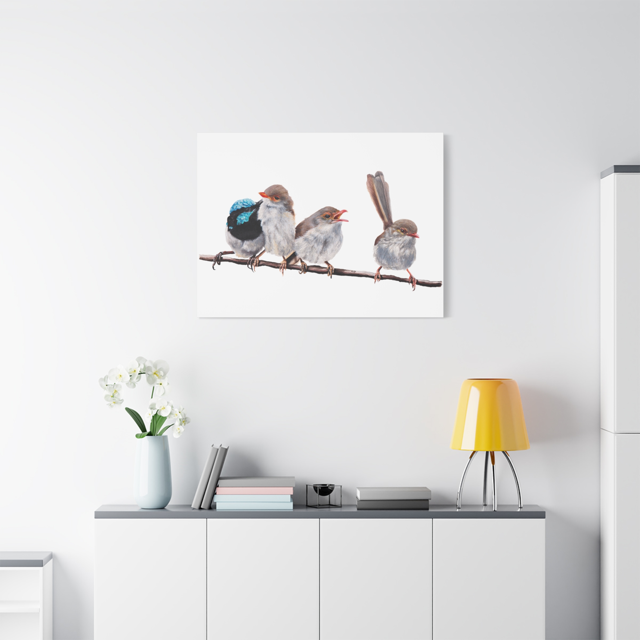 Superb Fairy Wrens Matte Canvas - Image 55