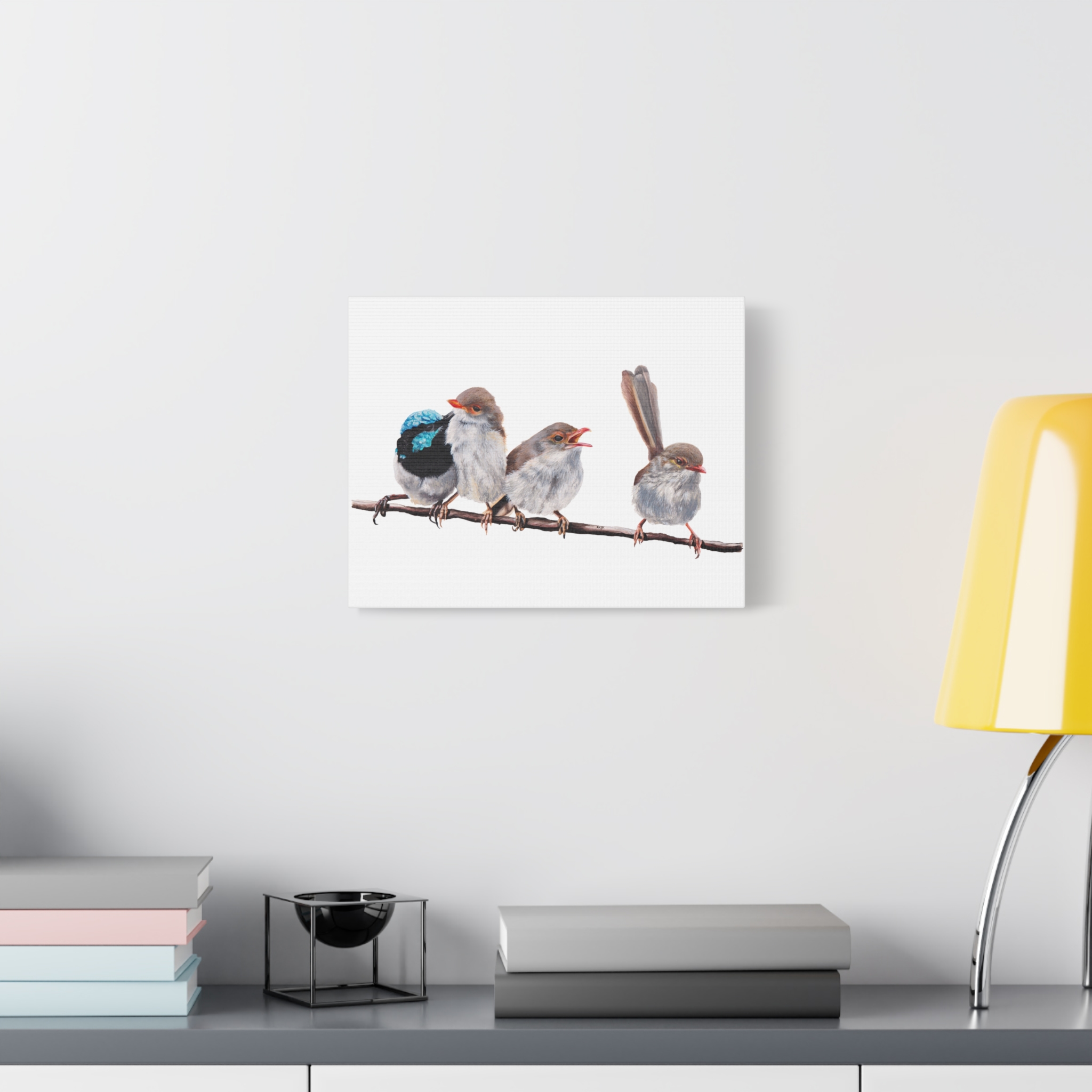 Superb Fairy Wrens Matte Canvas - Image 11